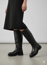 Anora Hakiki Deri Kadın Çizme 25IZLFK301 Siyah