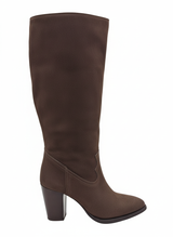 Hakiki Deri Kadın Çizme - Kalın Topuk 25HSY1976