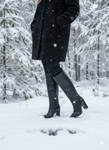 Hakiki Deri Kadın Çizme - Kalın Topuk 25HSY1976