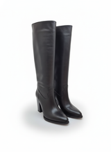 Hakiki Deri Kadın Çizme - Kalın Topuk 25HSY1976