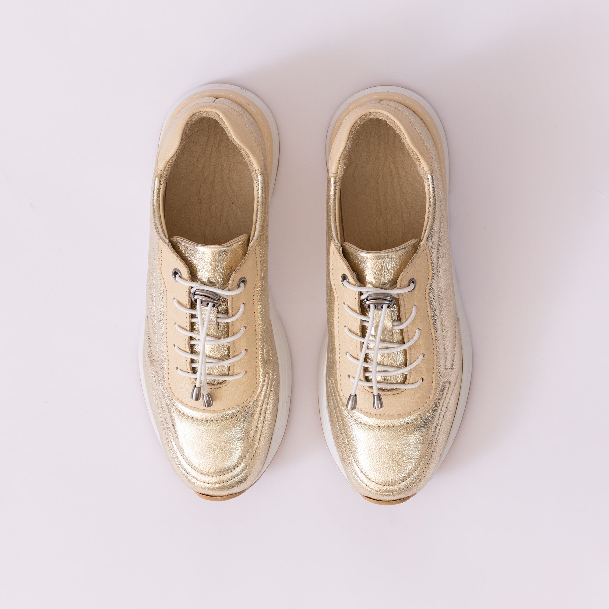Hakiki Deri Kadın Sneaker Ayakkabı 25KHMS383