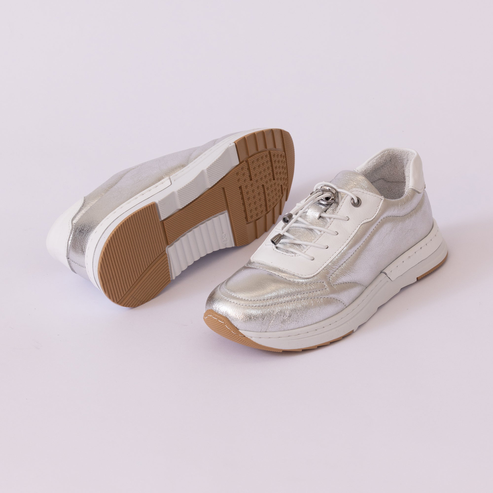 Hakiki Deri Kadın Sneaker Ayakkabı 25KHMS383