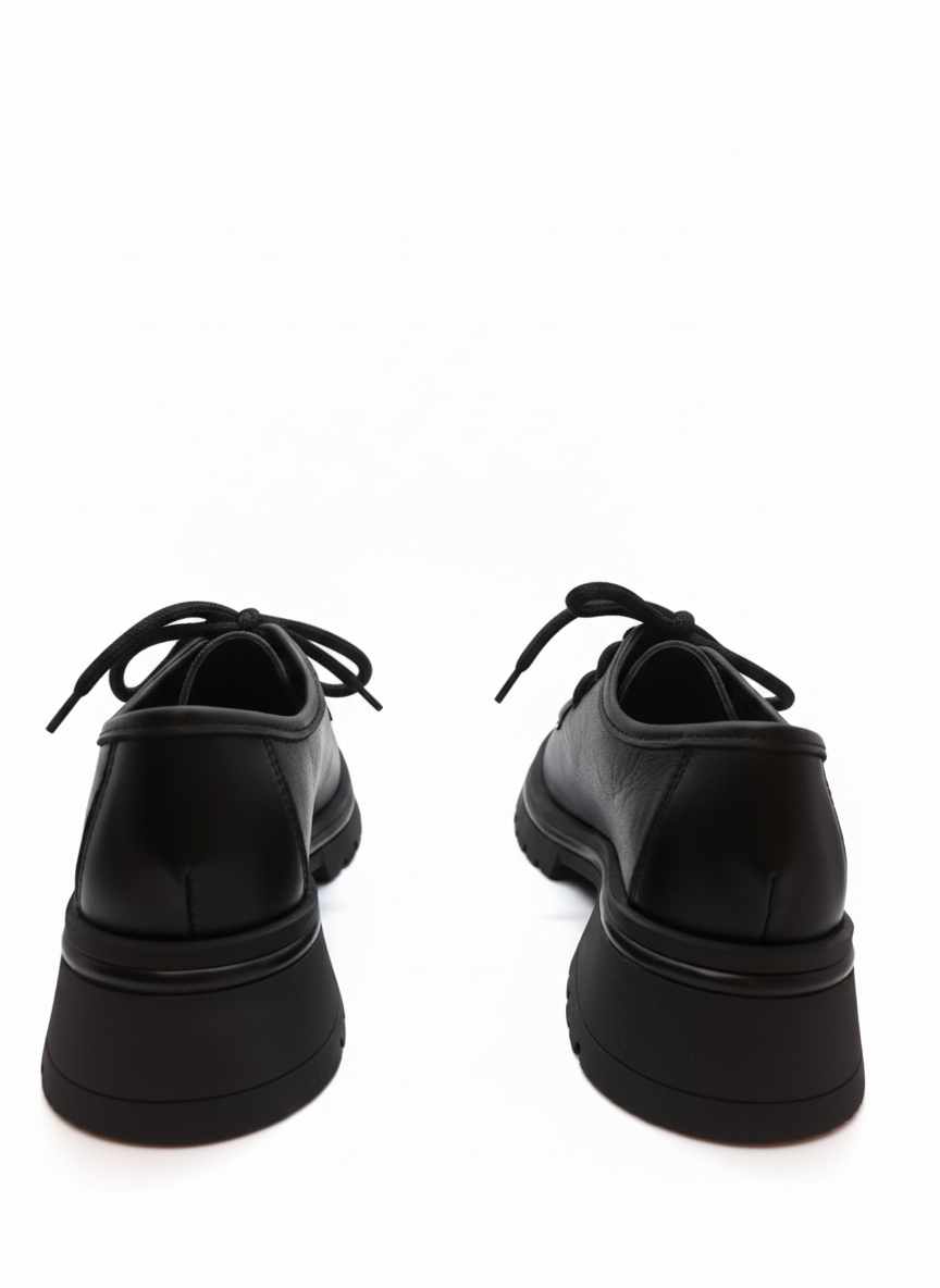 Hakiki Deri Loafer Kadın Ayakkabısı 25KBLB5547 Siyah