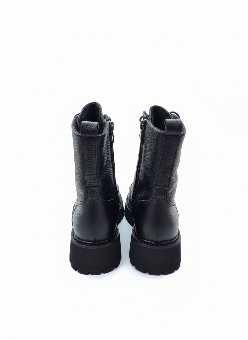 Hakiki Deri Postal Kadın Bot Siyah-26POSTAL01