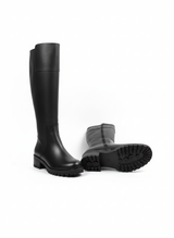 Hakiki Deri Siyah Kadın Çizme - 25ENV1044