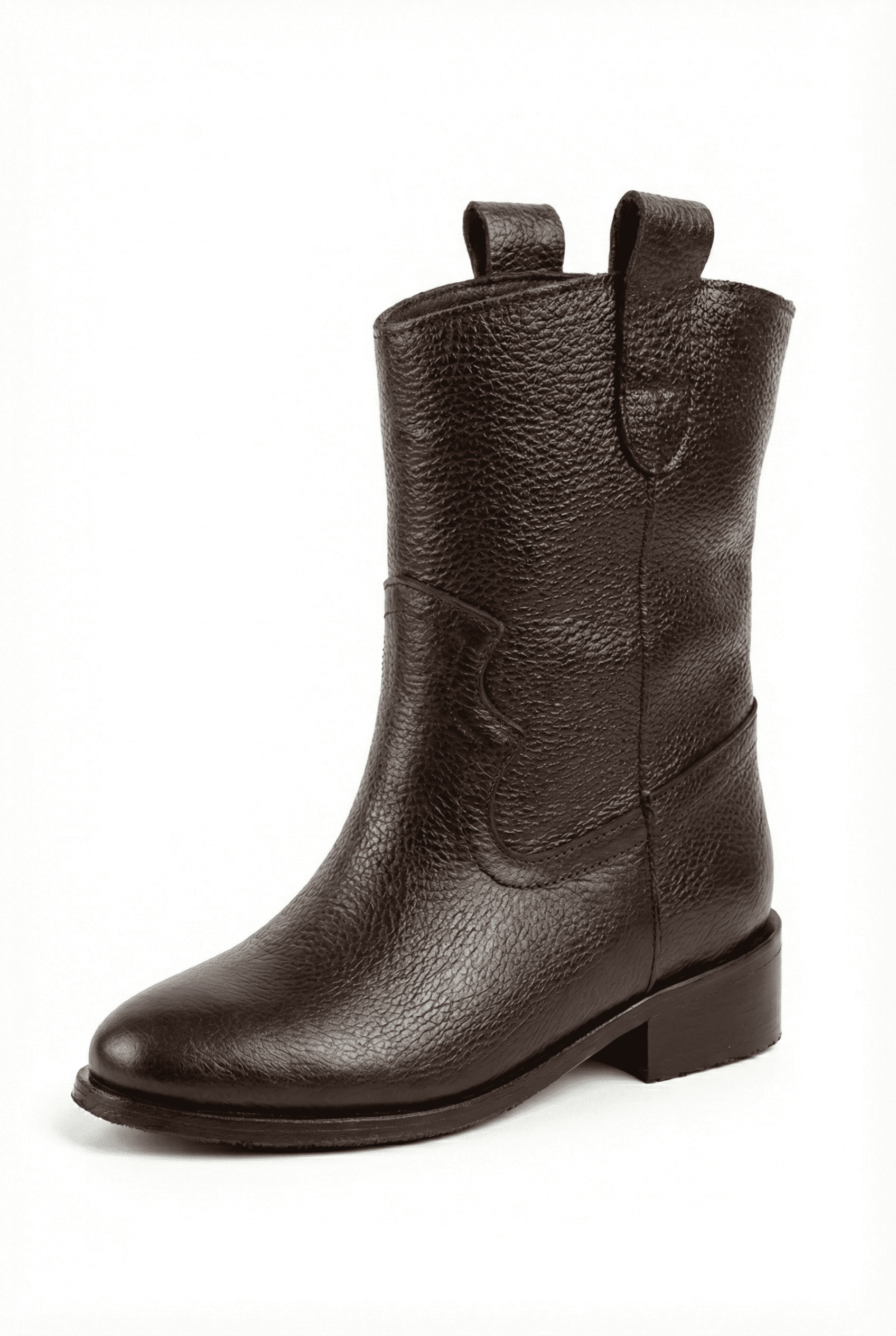 Anora Hakiki Deri Kadın Bot 25IZLFK282 Kahverengi