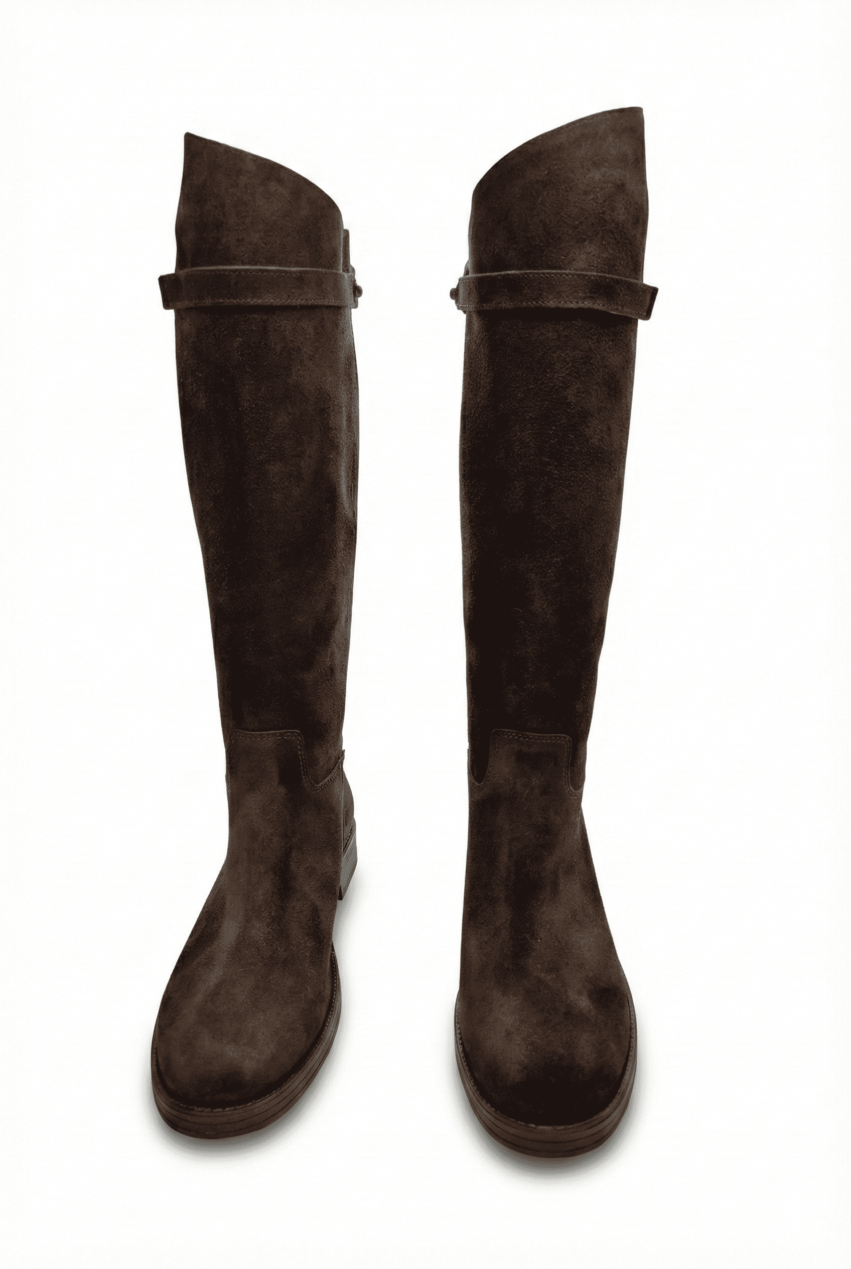 Anora Hakiki Deri Kadın Çizme 25IZLFK301 Acı Kahve Süet