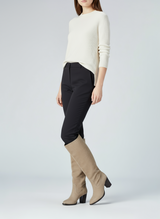 Hakiki Deri Kadın Çizme - Kalın Topuk 25HSY1976