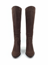 Hakiki Deri Kadın Çizme - Kalın Topuk 25HSY1976