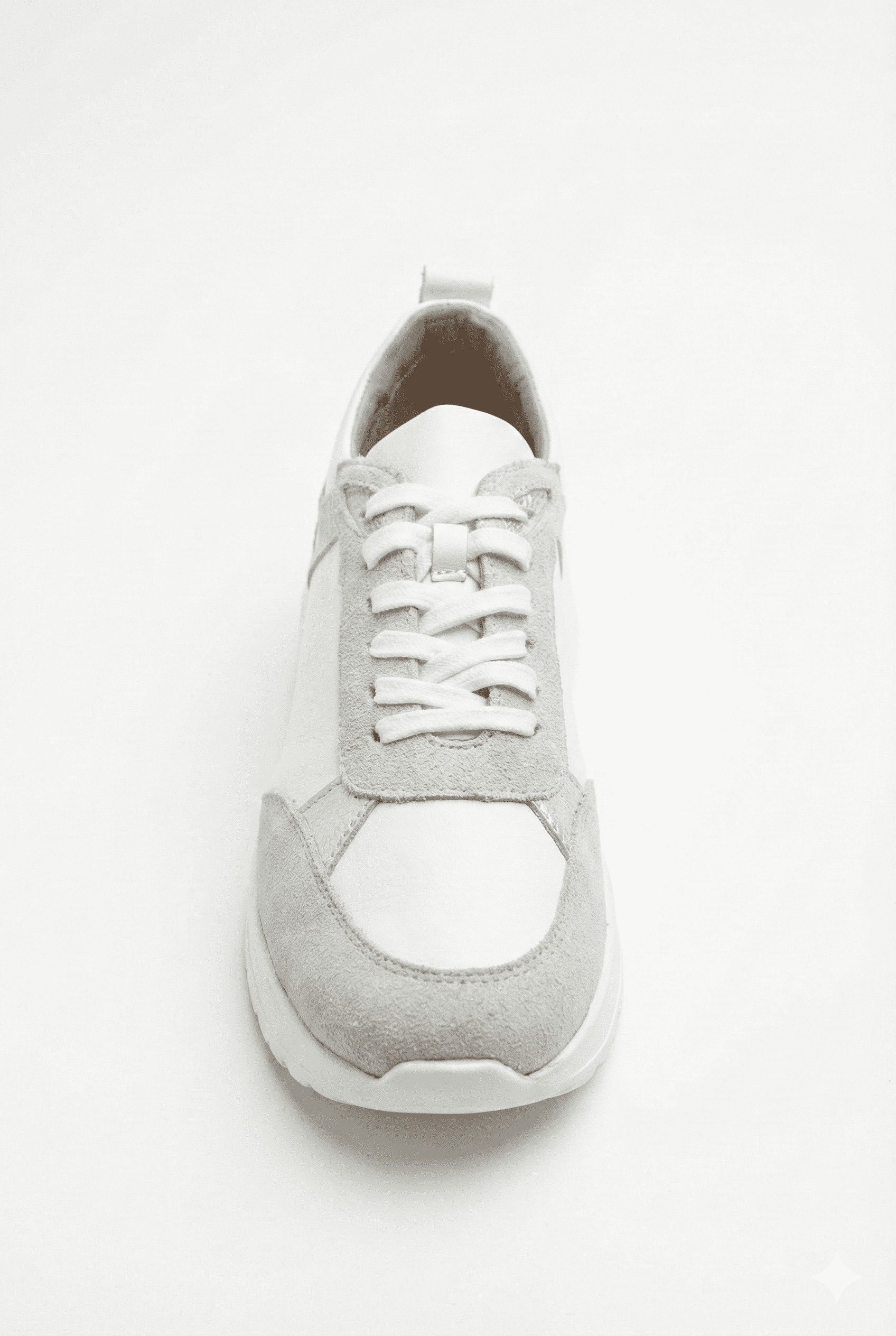 KADIN DERİ SPOR AYAKKABI-25KSRM224-BEYAZ