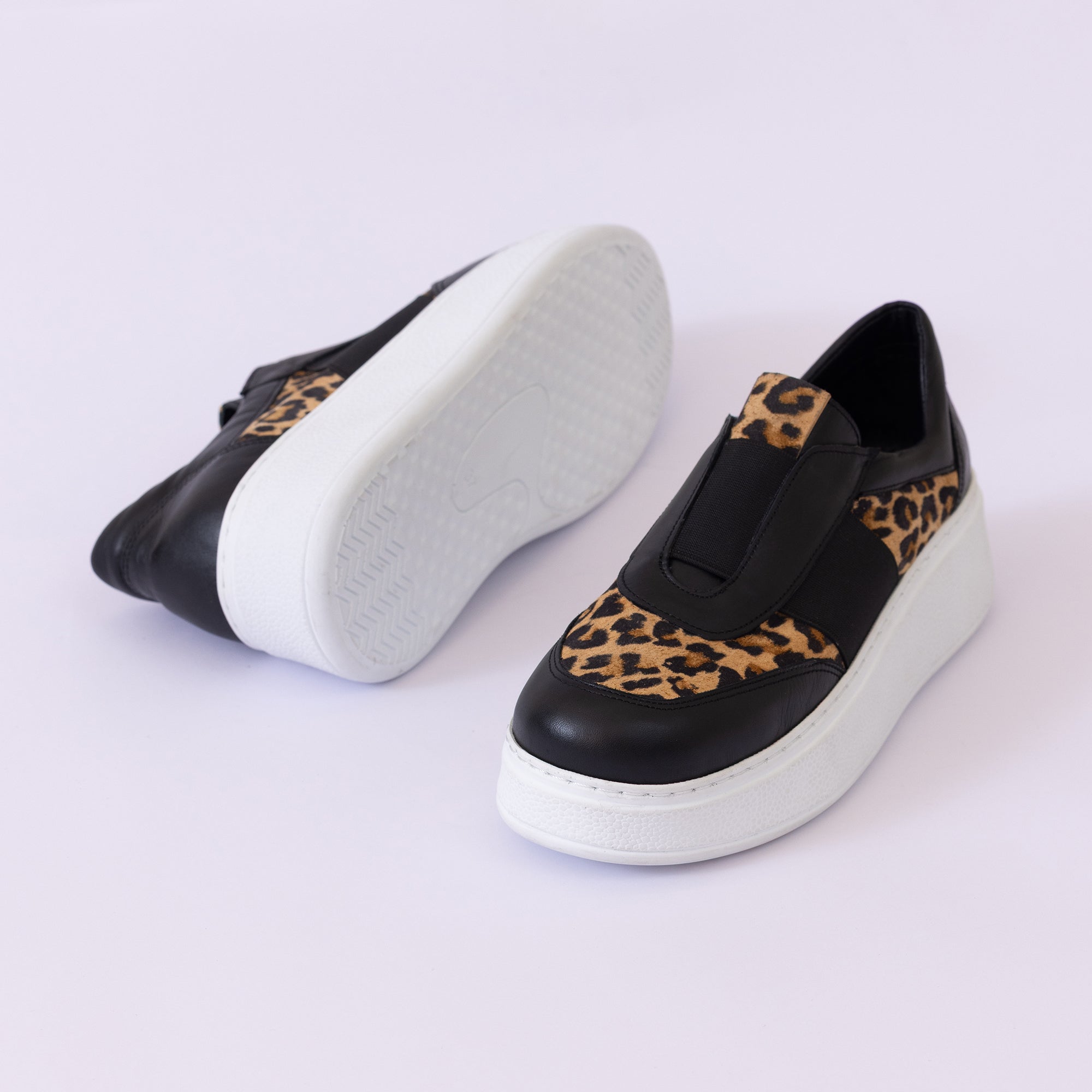 Hakiki Deri Sneaker Kadın Ayakkabısı 25PST9086